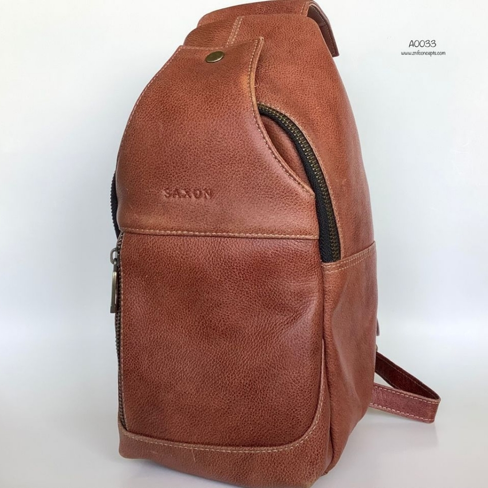 Brown Leather Crossbody Bag